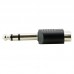 6.3 MM STEREO ERKEK / 2 RCA DİŞİ ÇEVİRİCİ JACK (20 ADET)