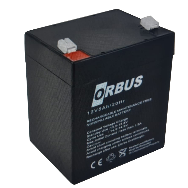 ORBUS ORB12-5 12 VOLT - 5 AMPER KURU AKÜ (90 X 70 X 101 MM)