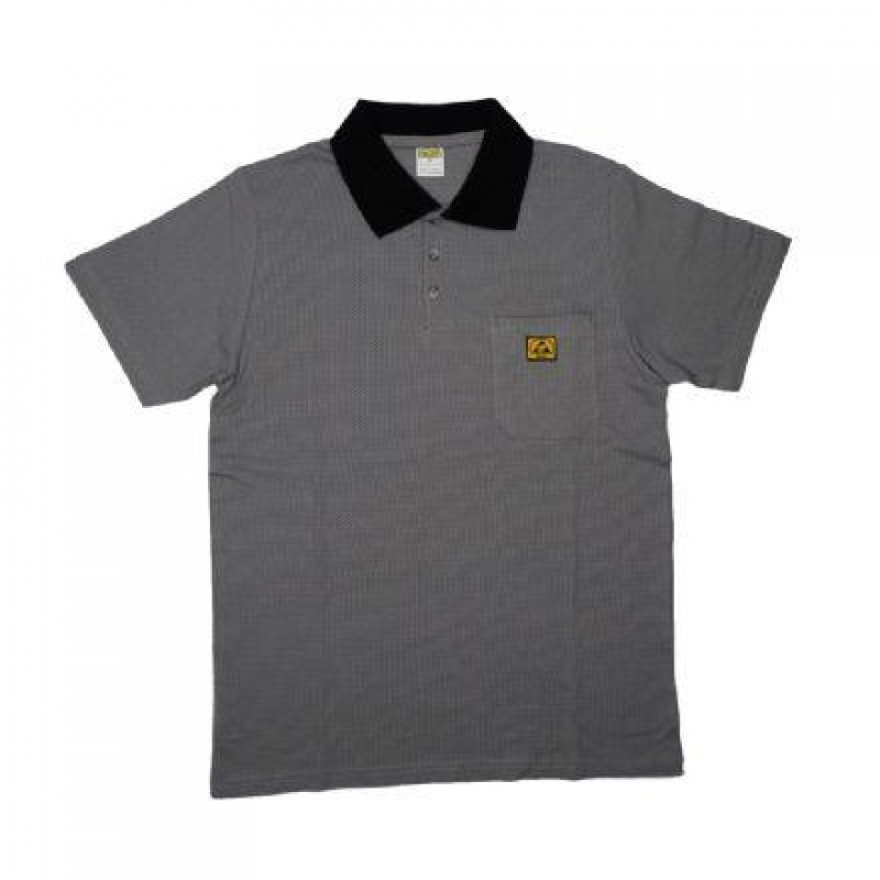 Antistatik Polo Yaka Tshirt Gri Renk