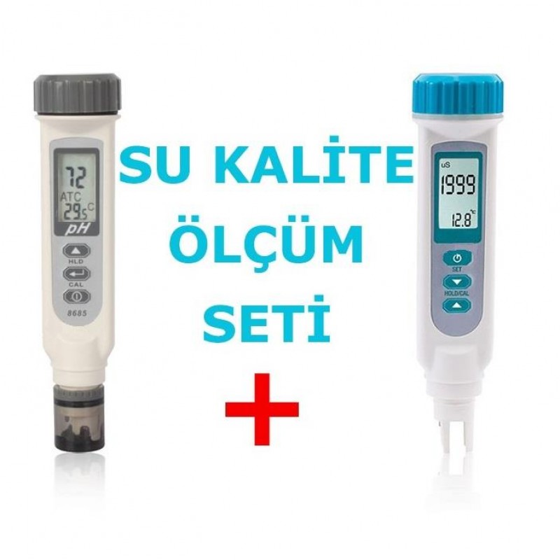 AZ Su Kalitesi Ölçüm Cihazı Seti (8361 İletkenlik + 8685 Ph)