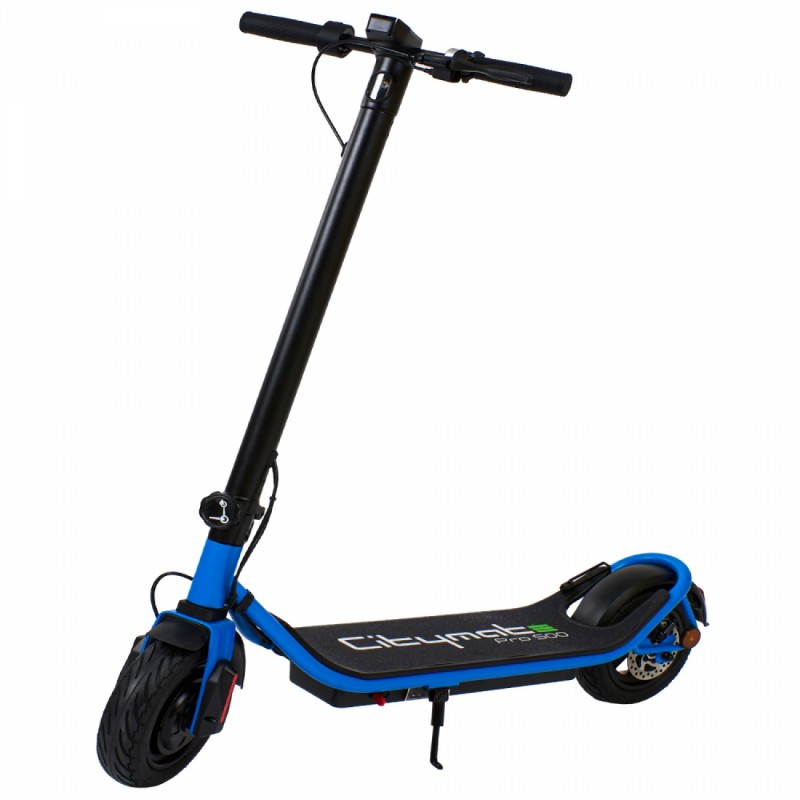 Citymate Pro 500 Watt Elektrikli Scooter 10 inch Şişme Teker Bluetooth Mavi