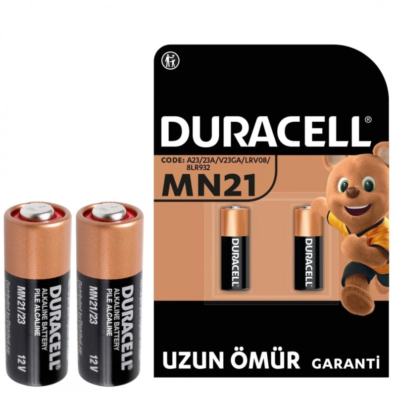 DURACELL 23A LİTYUM MN21 ALARM PİLİ (2Lİ PAKET)