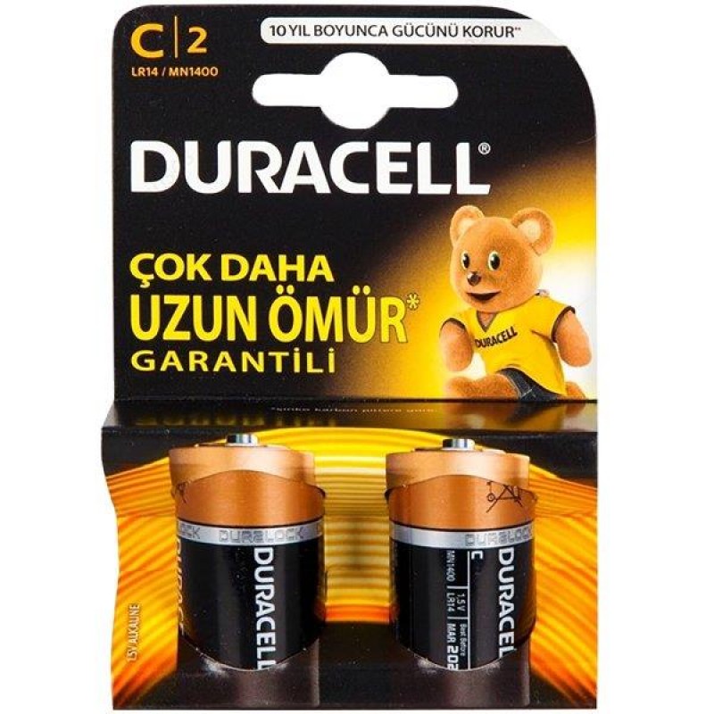 DURACELL LR14/MN1400 C ORTA BOY PİL (2Lİ PAKET)