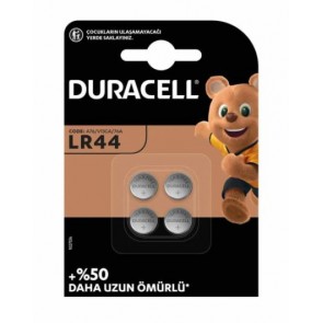 DURACELL LR44 1.5 VOLT DÜĞME PİL (4LÜ PAKET)