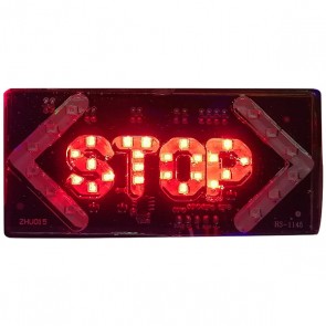 ELEKTRİKLİ İŞARET CİHAZI OKLU KÜÇÜK STOP (100X45MM)