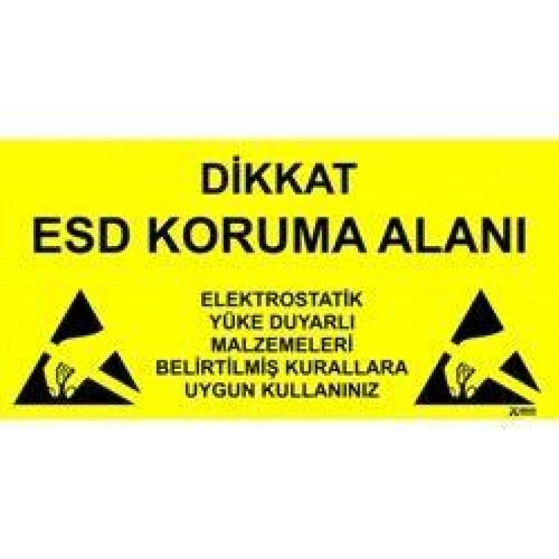 ESD Uyarı Levhası