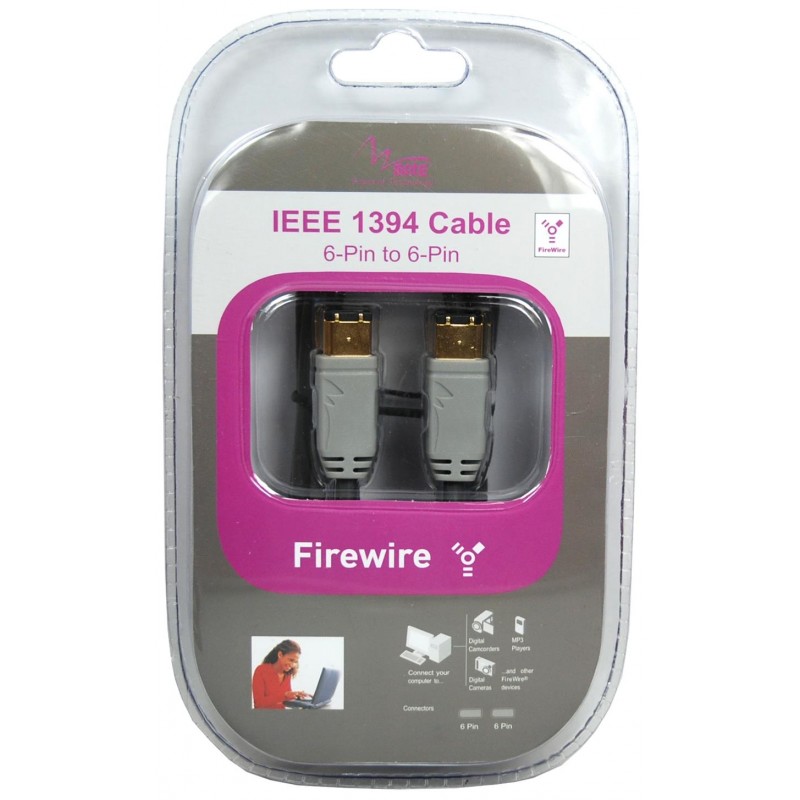 Fireware IEEE 1394 Kablo 6pin-6pin Altın Kapl. 1.5M