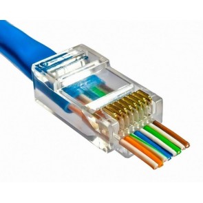 FULLY H-607K EZ YENİ NESİL RJ45 CAT5/CAT6 8P/8C AÇIK UÇLU SOKET (100LÜK PAKET)