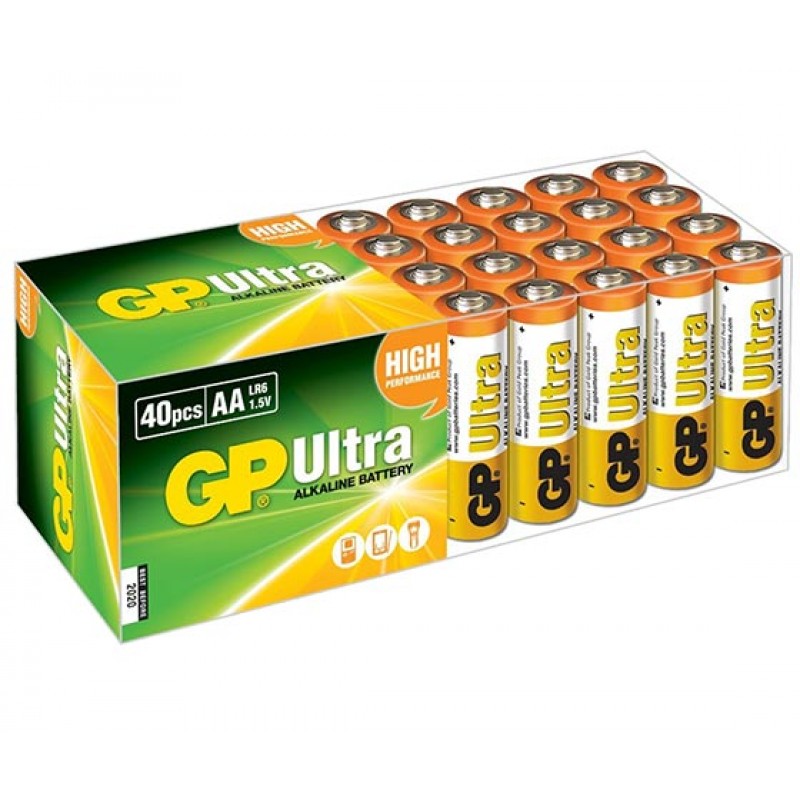 GP 15AU R6 ULTRA ALKALİN AA KALEM PİL (40LI PAKET FİYATI)