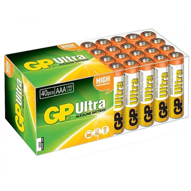 GP 24AU R03 ULTRA ALKALİN AAA İNCE KALEM (40LI PAKET FİYATI)