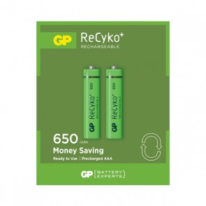 GP RECYKO 650 MAH R03 AAA ŞARJLI 2Lİ İNCE KALEM PİL GP65AAAHCER21-2TLB2 (GPRHCH63E041