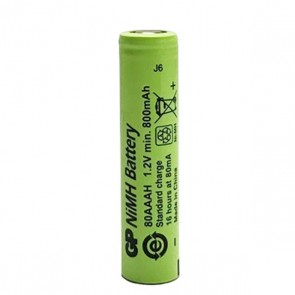 Gp 80aaah 1.2 Volt 800 Mah Düz Kafa Şarjlı Aaa İnce Kalem Pil-70583