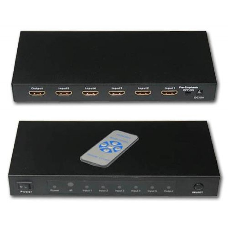 Hdmi Çoklayıcı Switch Splitter 5X1 Kumandalı