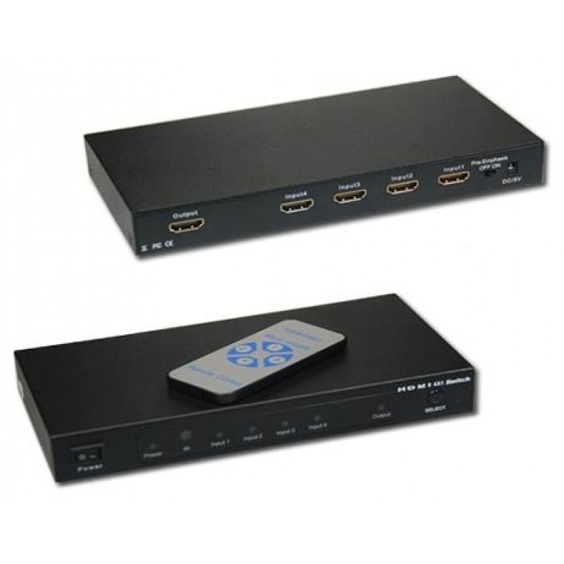 Hdmi Switch Splitter 4X1 Kumandalı