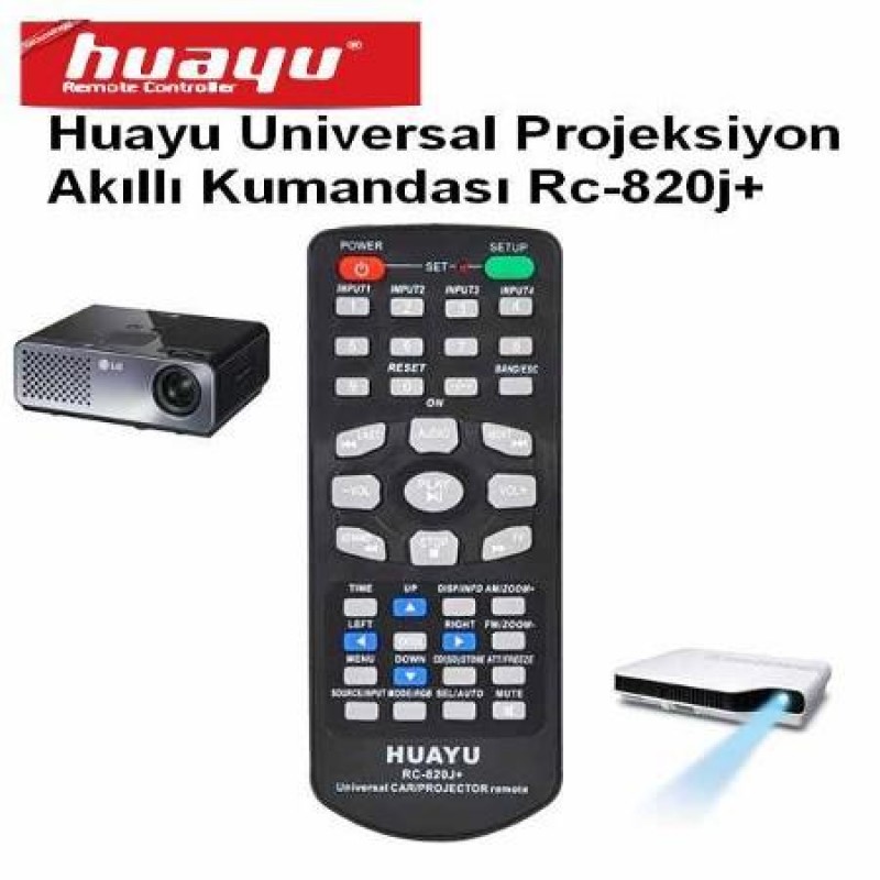 Huayu RC-820J Projeksiyon Akıllı Kumanda