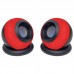 MAGICVOICE D-08L 1+1 USB MİNİ OVAL HOPARLÖR - SPEAKER (2*3 WATT - 4 OHM)