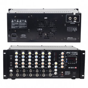 MAGICVOICE MV-300EU-TR 300 WATT 6 MİK. GİRİŞLİ USB*BT TRAFOLU MIXER KÜP ANFİ