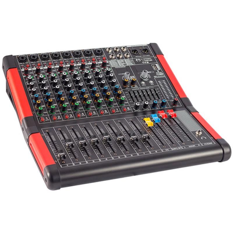 MAGICVOICE MV-P800 8 CH-USB/BT DECK MIXER 