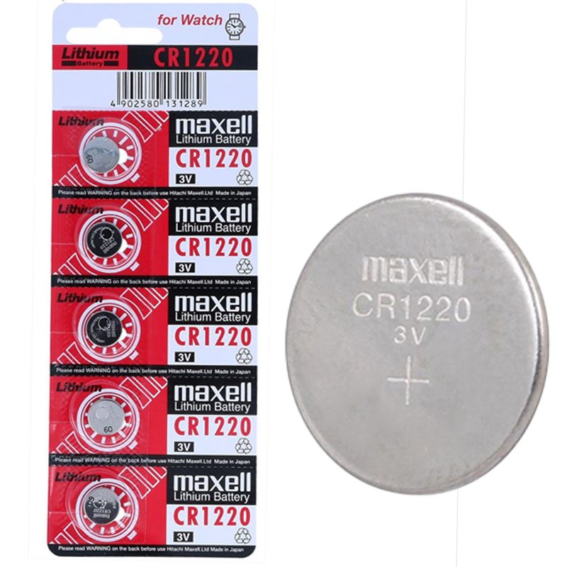 MAXELL CR1220 3 VOLT LİTYUM PARA PİL (5Lİ PAKET)