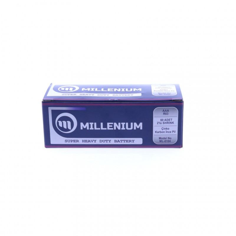 Millenium  ML-0104 AAA İnce Kalem Pil 60*Lık Kutu