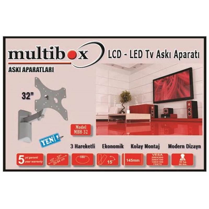 Multibox Mbh-32 Lcd Led Tv Askı Aparatı Hareketli