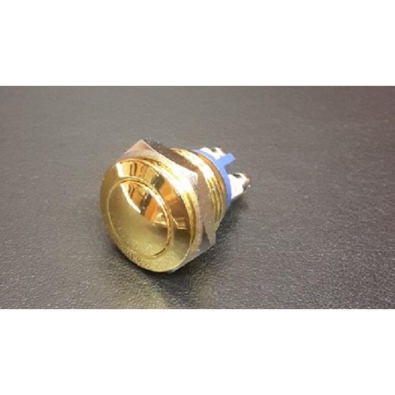 ONPOW 16 MM IŞIKSIZ METAL BUTON GOLD IP65 BOMBE