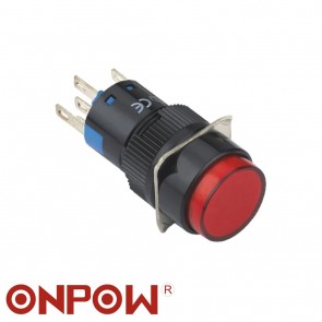 ONPOW 16MM KALICI ANAHTAR YUVARLAK 10-24V yada 220V 5P