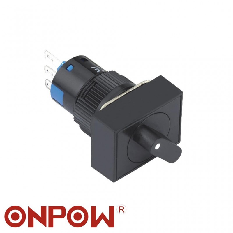 ONPOW 16MM MANDAL BUTON DİKDÖRTGEN 0-1 SİYAH