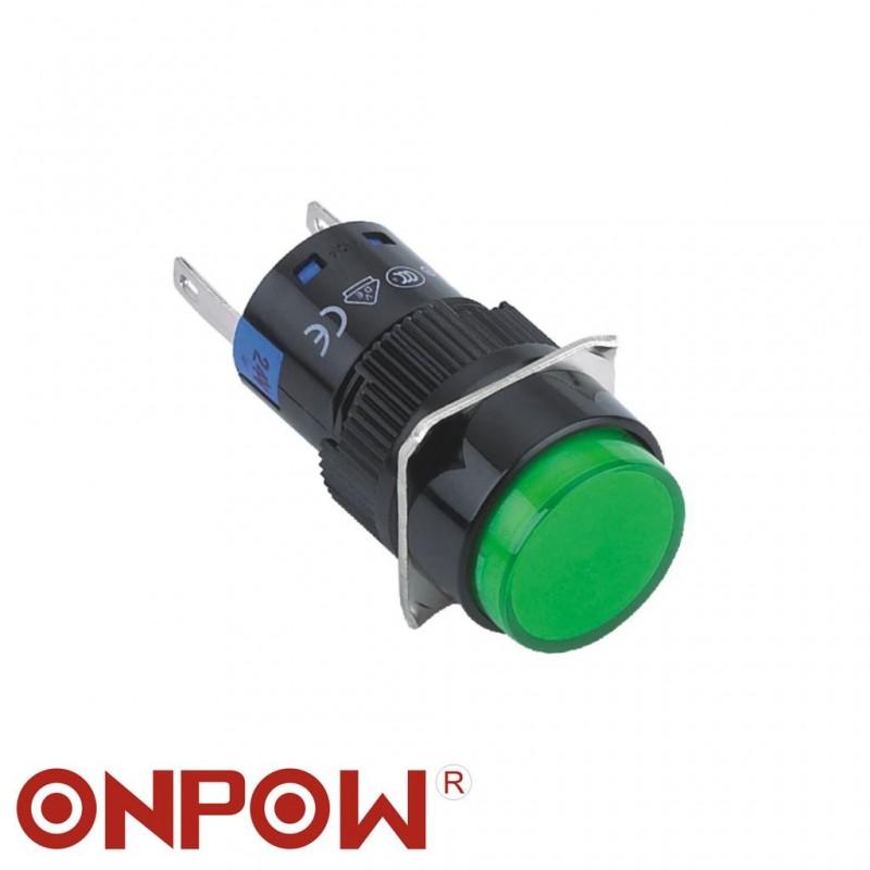 ONPOW 16MM SİNYAL LAMBASI YUVARLAK 10-24V yada 220V 2P