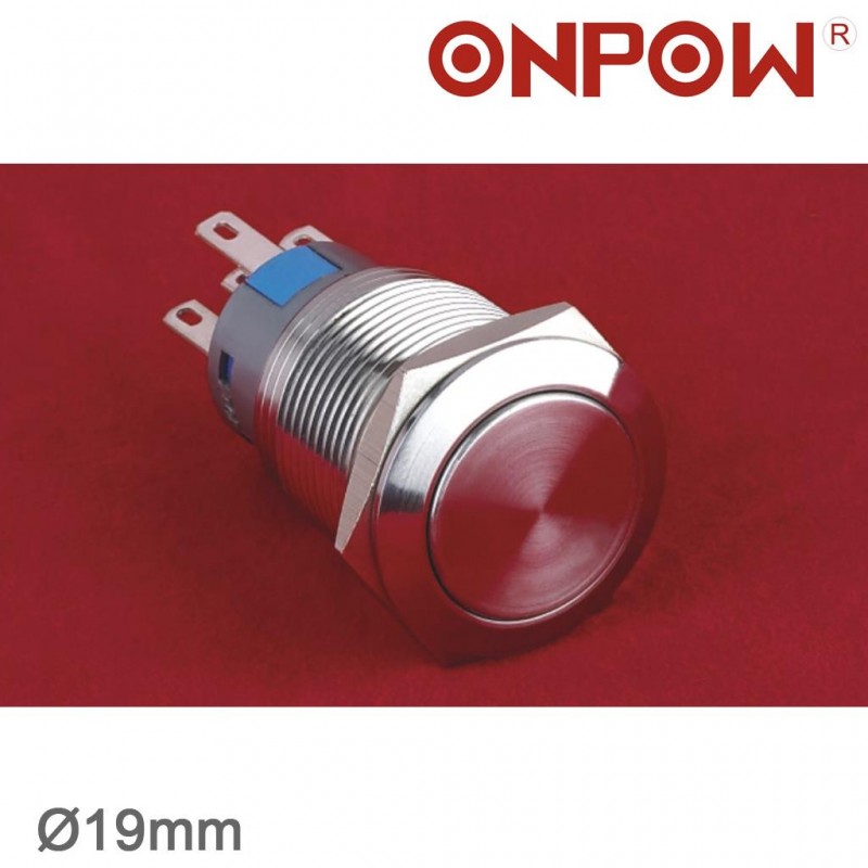 ONPOW 19 MM IŞIKSIZ METAL ANAHTAR IP67