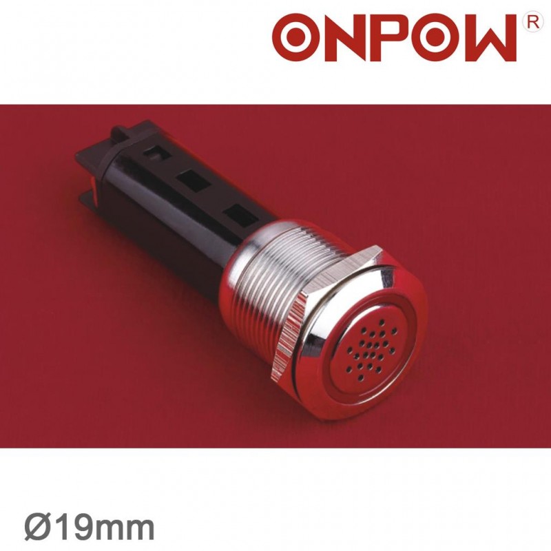 ONPOW 19MM METAL BUZZER 12V IP50