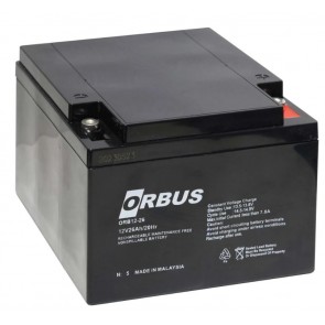 ORBUS ORB12-26 12V 26 AH KURU AKÜ (176 X 166 X 125MM) (8KG)