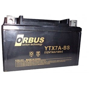 ORBUS YTX7A-BS 12V 7A MOTOSİKLET AKÜSÜ (152 X 88 X 98 MM) (2.5KG)