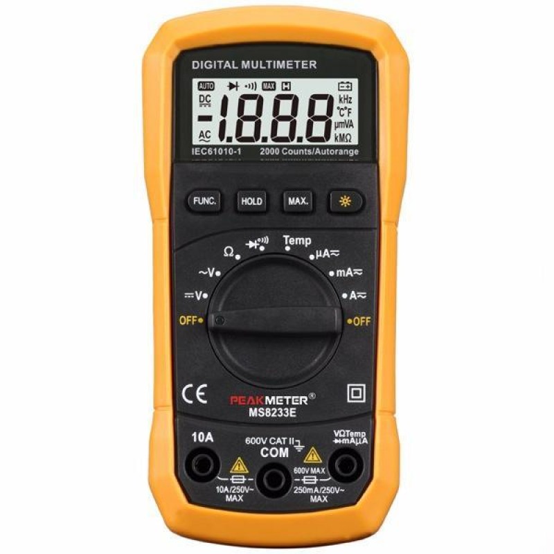 Peakmeter PM-8233E Dijital Ölçü Aleti Multimetre