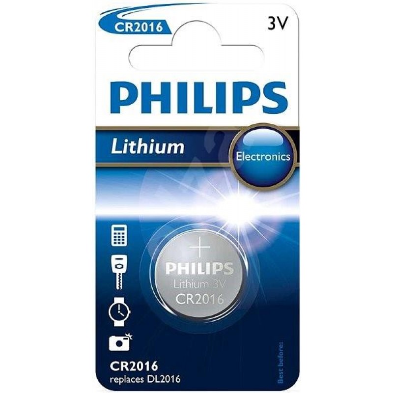 Philips Pil Minicell Lithium Cr-2016 Tekli