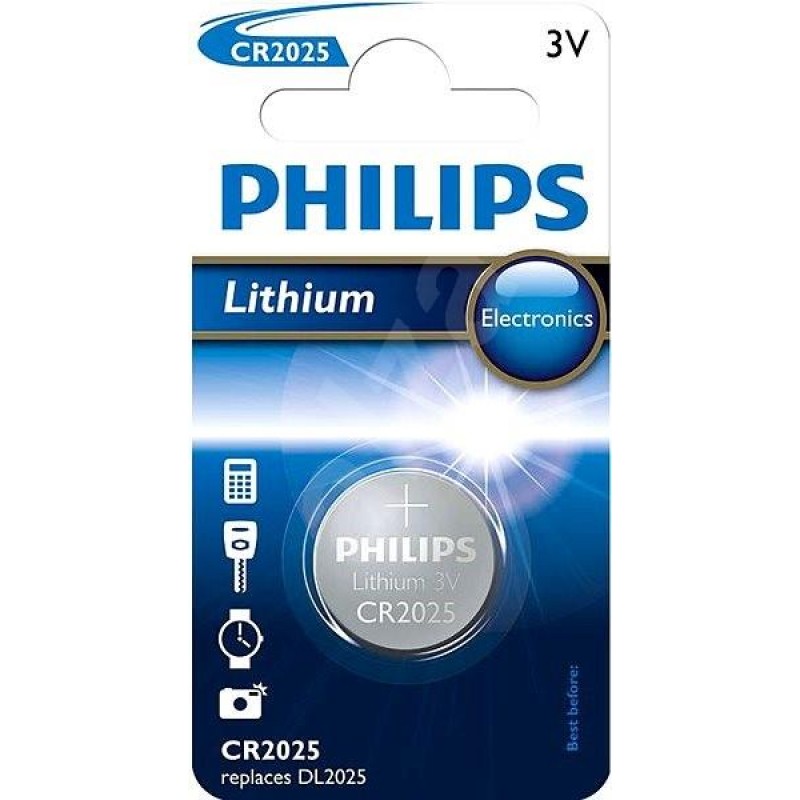 Philips Pil Minicell Lithium Cr-2025 Tekli