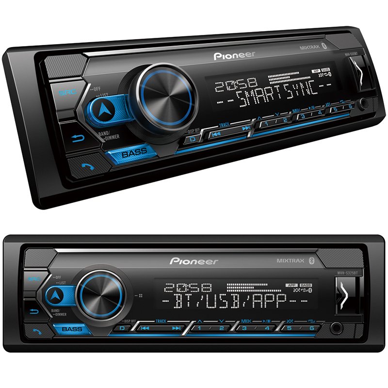 PIONEER MVH-S325BT USB/FM/AUX/BT BLUETOOTHLU MEKANİKSİZ OTO TEYP 4X50 WATT