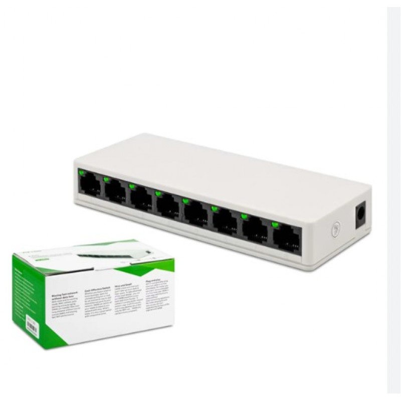 POWERMASTER 8 PORT 1000MBPS GIGABIT ETHERNET SWITCH HUB