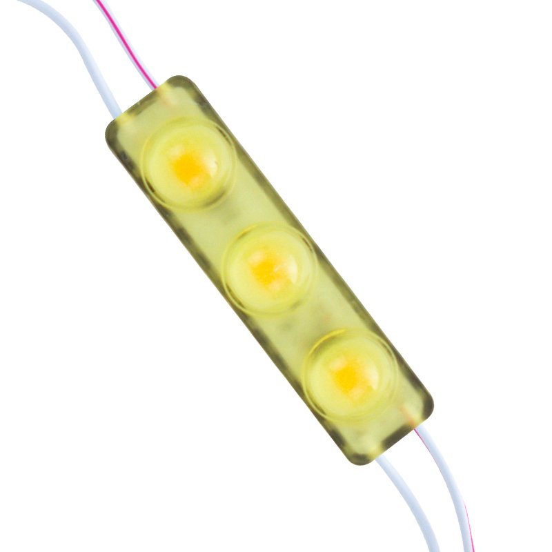POWERMASTER MODÜL LED 12V 1.5W SARI YANIP SÖNEN PARLAK TEK RENK 2835 69 X 16 MM IP65 160-180LM 160 DERECE (20 ADET)