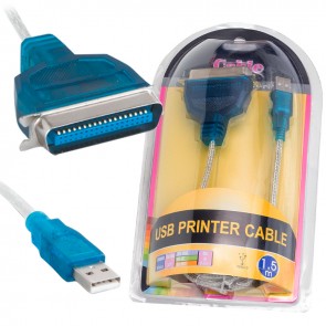 POWERMASTER PM-6492 USB 2.0 TO 1284 PRINTER KABLO 1.5 METRE (USB-LPT)