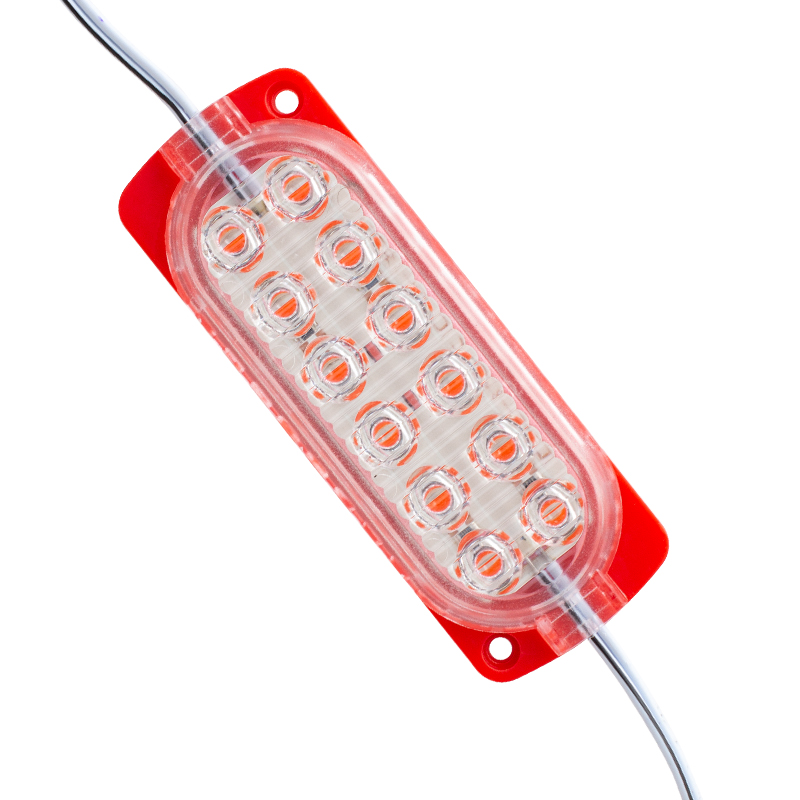 POWERMASTER TEK RENK KIRMIZI MODÜL LED 2835 24 VOLT 2.4 WATT (20 ADET)