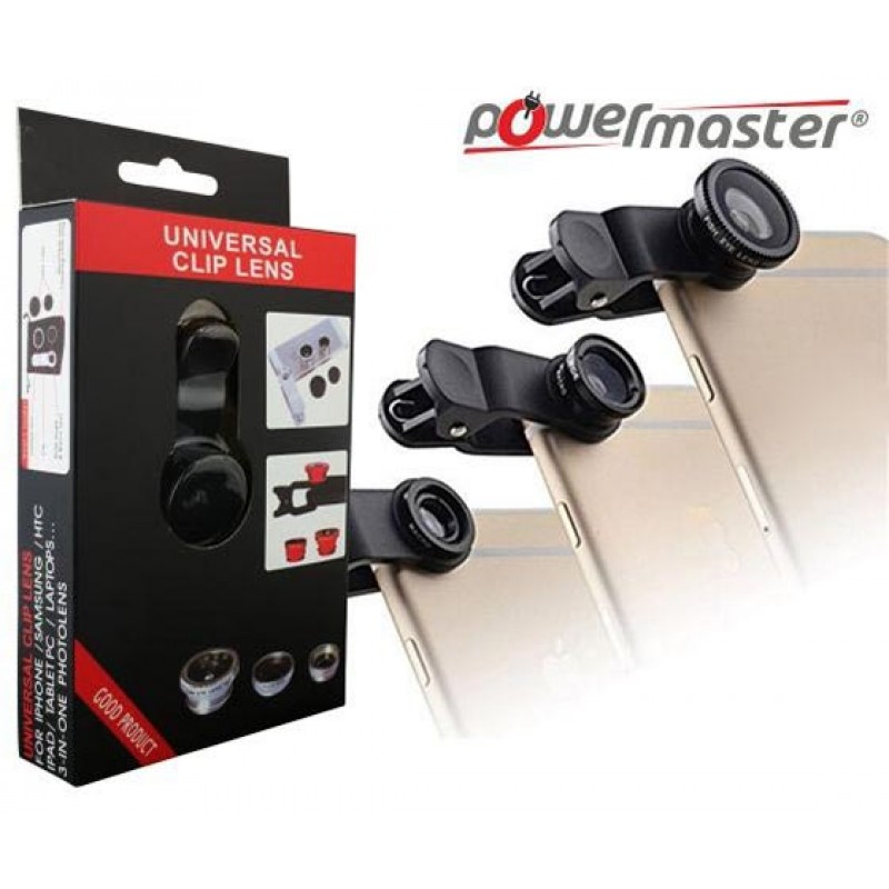 POWERMASTER UNIVERSAL 2 LENS SETİ SELFIE ÇUBUĞU