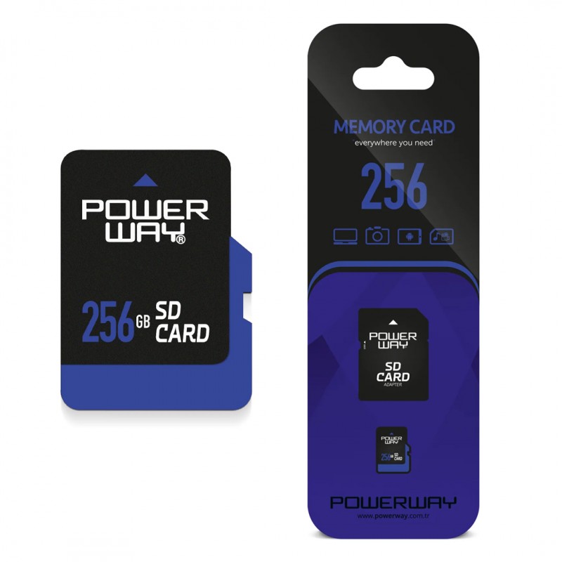 POWERWAY PWR-256 256 GB MICRO SD HAFIZA KARTI