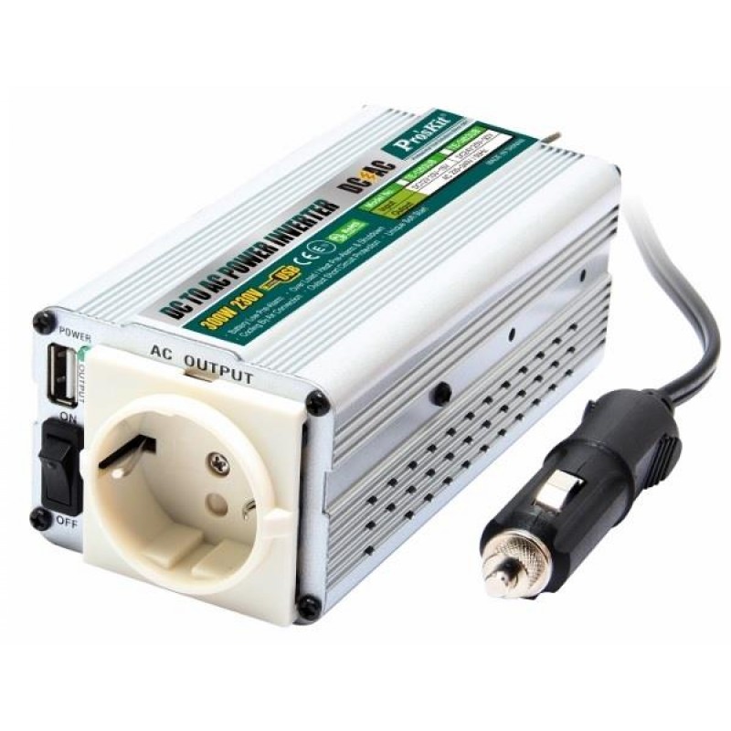 Proskit Te-1203Ub Güç İnvertörü, Mod, 12V, 300W+Usb