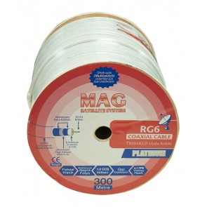 MAG PLATINUM RG6/U4 TRISHIELD 64 TEL ANTEN KABLOSU (300 METRE)