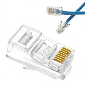 Rj-45 8P 8C Plug Jack (100'lü Paket)