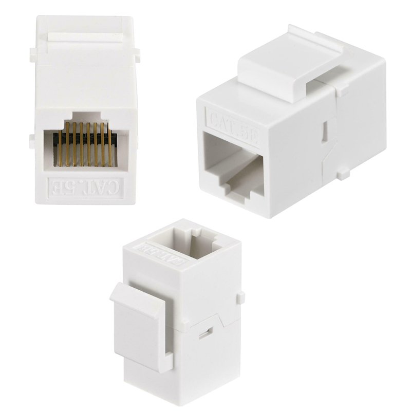 RJ 45 DİŞİ/DİŞİ ARA APARAT KLİPSLİ (8P/8C ARA) (20 ADET)