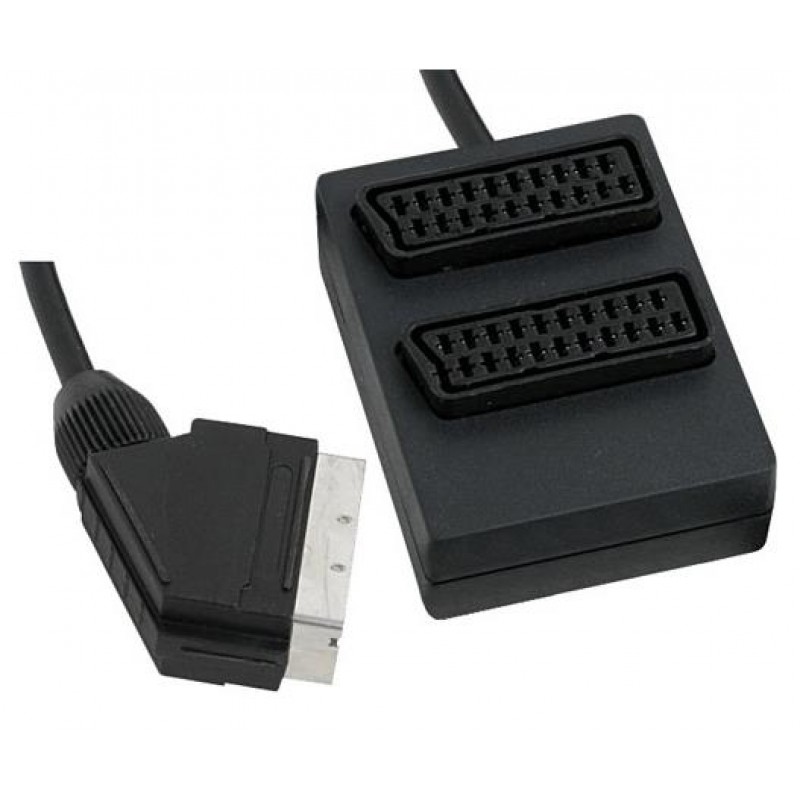 Scart 1/2 Scart Dağıtıcı Siyah