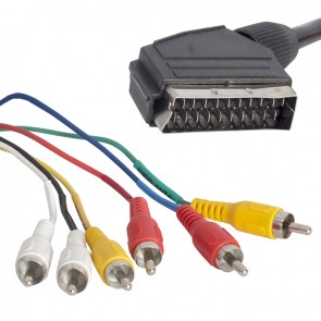 SCART 6 RCA STEREO STANDART KABLO (5'Lİ PAKET)