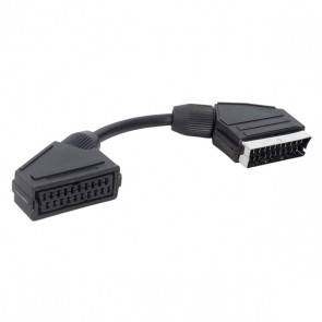 SCART ERKEK SCART DİŞİ ARA KABLO 10 CM POWERMASTER